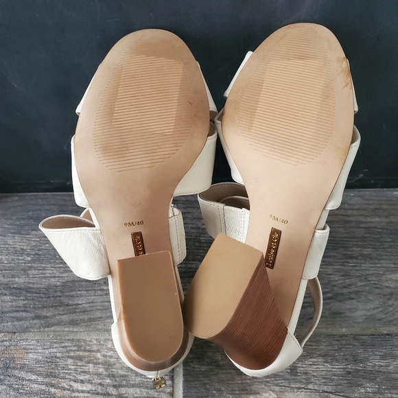 NEW Louise Et Cie White Kriztsa Block Heel Sandal - Picture 9 of 13